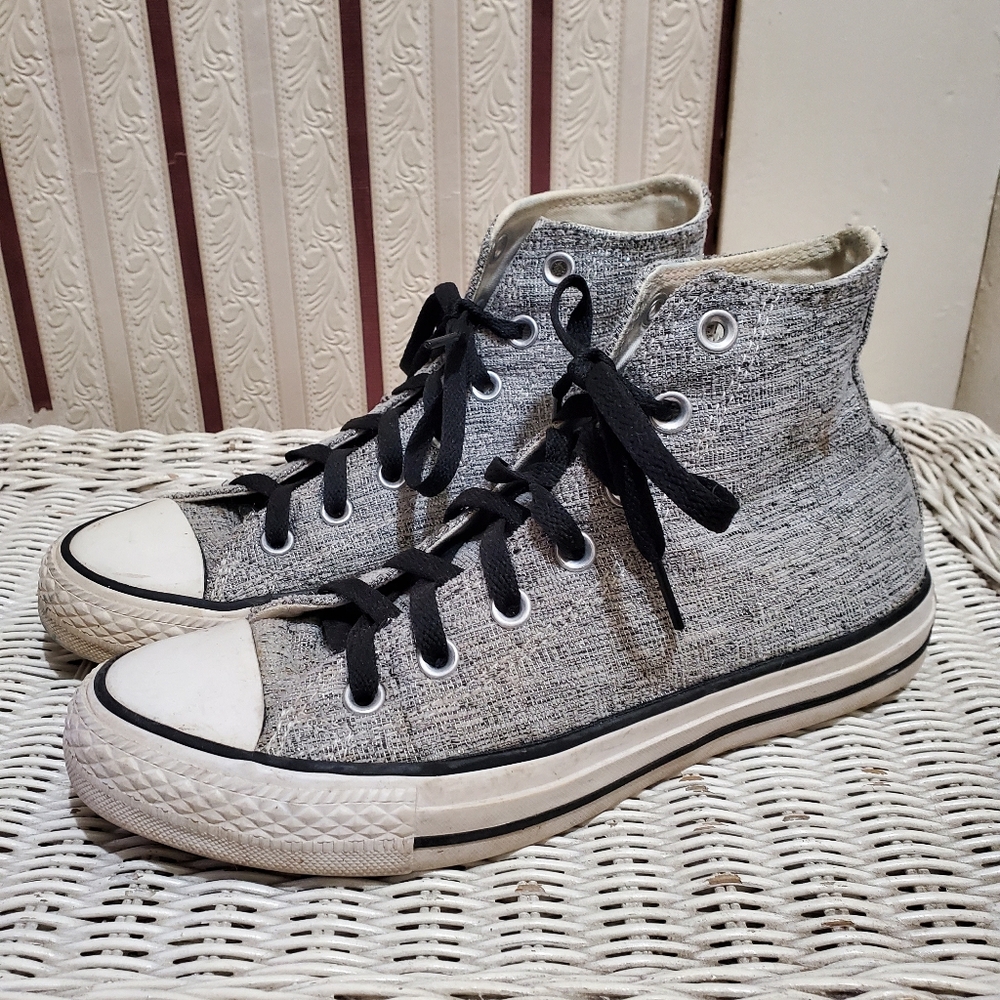 Converse High Top Sneakers Silver 8